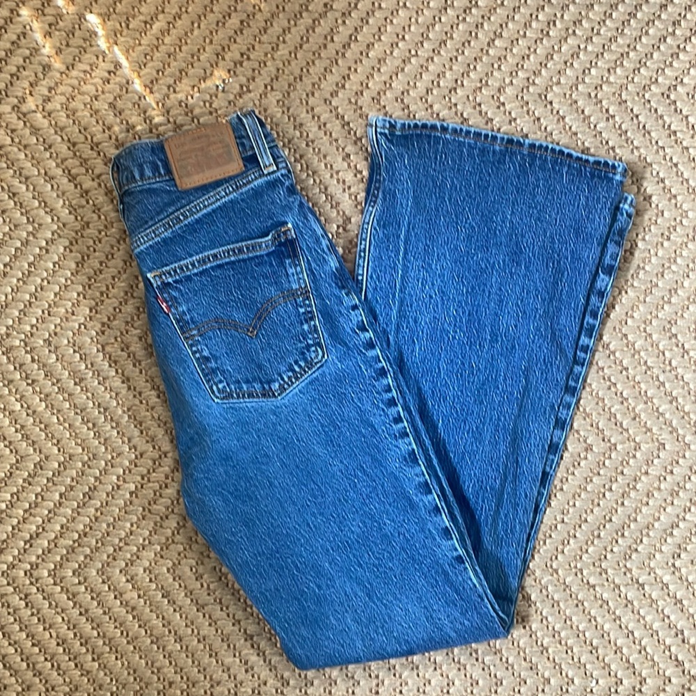 Levi's Classic Indigo Wide Leg Jeans